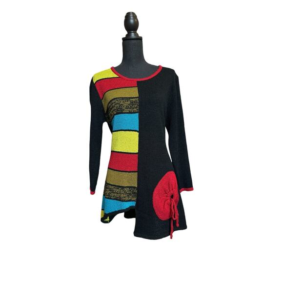 Vintage 80's Sweater Avant Garde Large Ronnie Salloway - Picture 6 of 9